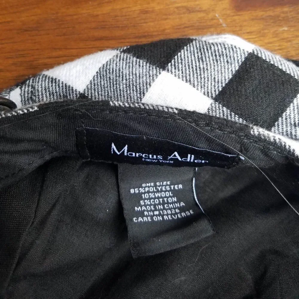 Marcus Adler Black white Buffalo check Hat